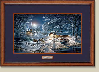 Evening Frost Framed Print